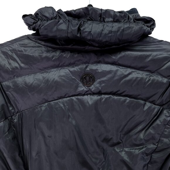 Lululemon Downtown Puffy Jacket Women's 4 Black Lightweight Insulated Down - Picture 13 of 16